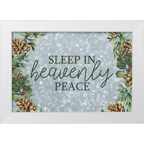 Heavenly Peace White Modern Wood Framed Art Print by Bailey, Ann