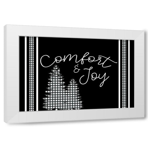 Comfort White Modern Wood Framed Art Print by Bailey, Ann