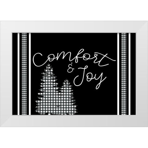 Comfort White Modern Wood Framed Art Print by Bailey, Ann
