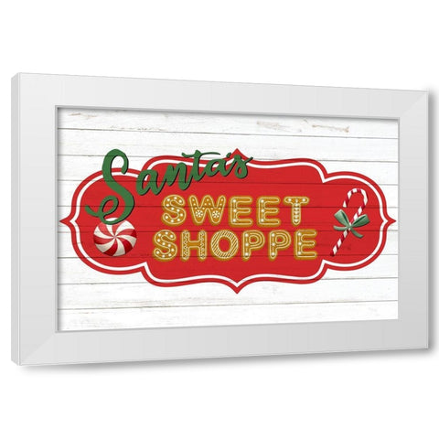 Sweet Shoppe White Modern Wood Framed Art Print by Bailey, Ann