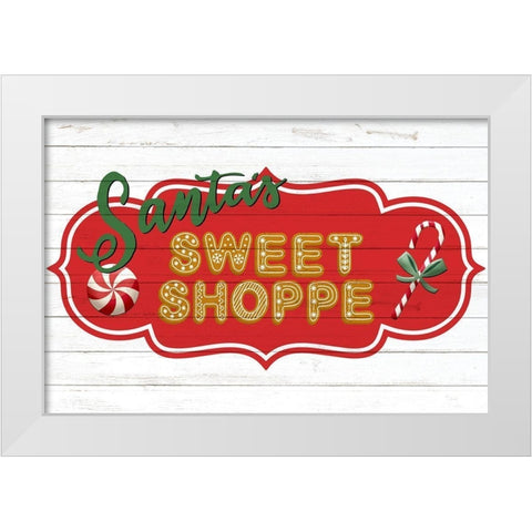 Sweet Shoppe White Modern Wood Framed Art Print by Bailey, Ann