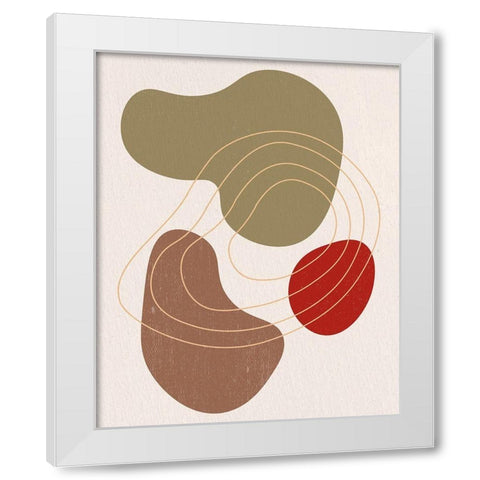 Rock 1 White Modern Wood Framed Art Print by Bailey, Ann