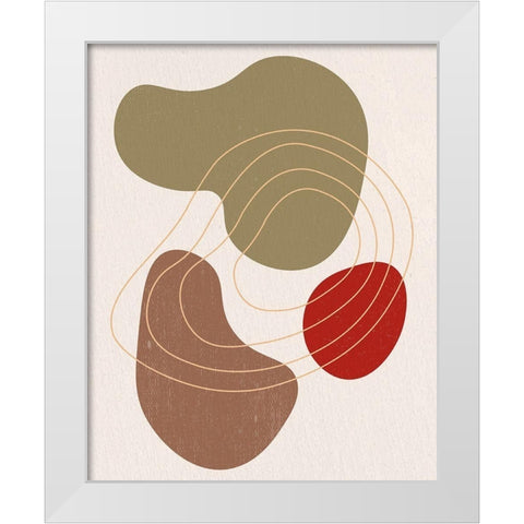 Rock 1 White Modern Wood Framed Art Print by Bailey, Ann