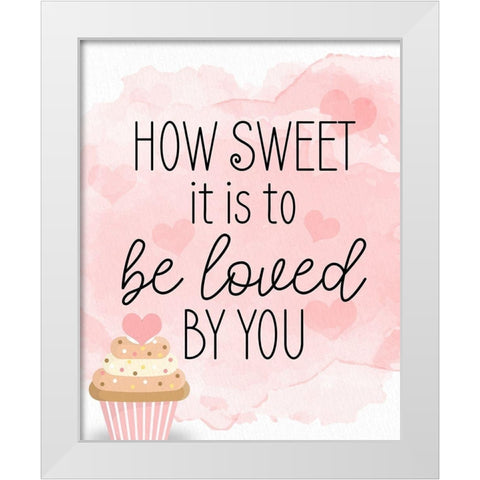 How Sweet White Modern Wood Framed Art Print by Bailey, Ann