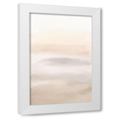 Soft Sunset White Modern Wood Framed Art Print by Bailey, Ann