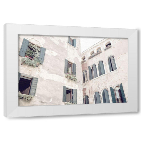 Window View White Modern Wood Framed Art Print by Bailey, Ann