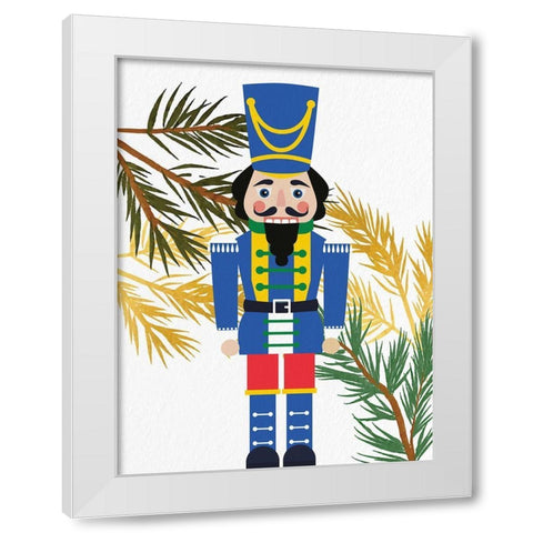 Bright Nutcracker 1 White Modern Wood Framed Art Print by Bailey, Ann