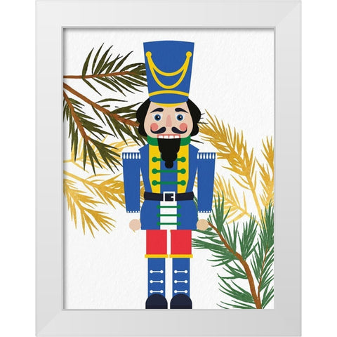 Bright Nutcracker 1 White Modern Wood Framed Art Print by Bailey, Ann