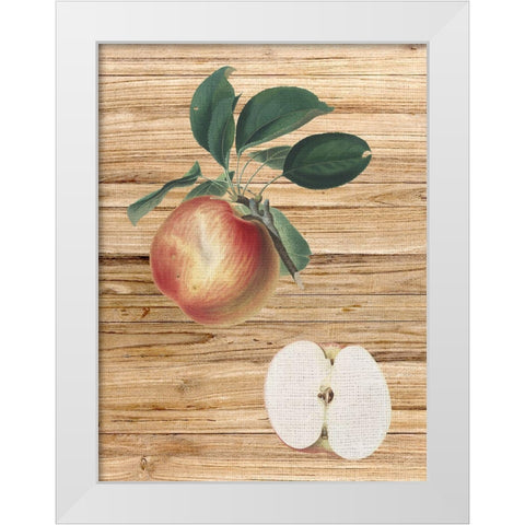 Pressed Fruit 1 White Modern Wood Framed Art Print by Bailey, Ann