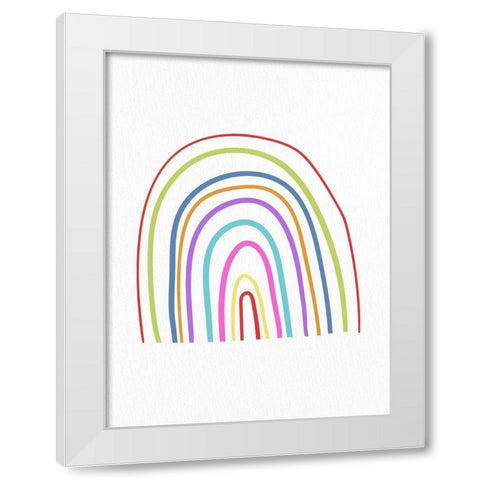 I Am Smart 1 White Modern Wood Framed Art Print by Bailey, Ann