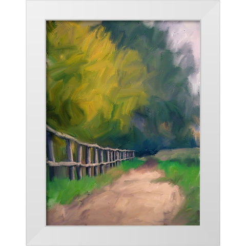 Pathway White Modern Wood Framed Art Print by Bailey, Ann