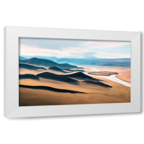 Prairie White Modern Wood Framed Art Print by Bailey, Ann