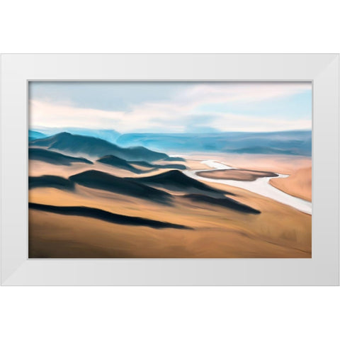 Prairie White Modern Wood Framed Art Print by Bailey, Ann