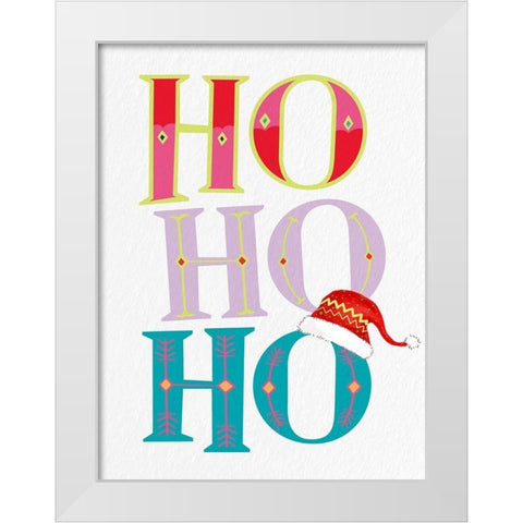 Ho White Modern Wood Framed Art Print by Bailey, Ann
