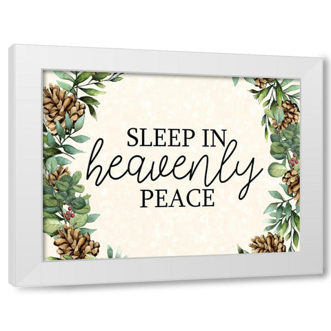 Sleep In White Modern Wood Framed Art Print by Bailey, Ann