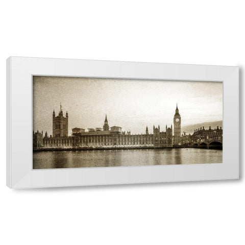 Big Ben White Modern Wood Framed Art Print by Bailey, Ann