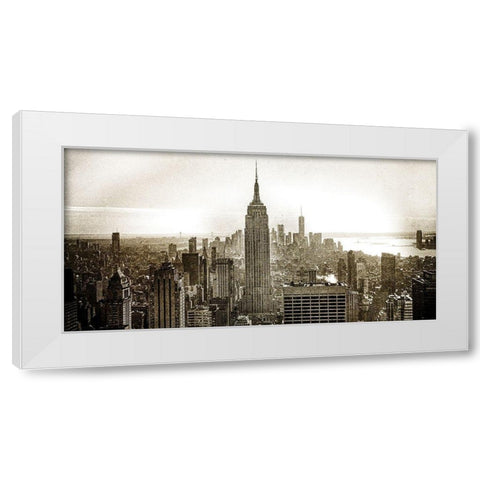 New York City White Modern Wood Framed Art Print by Bailey, Ann