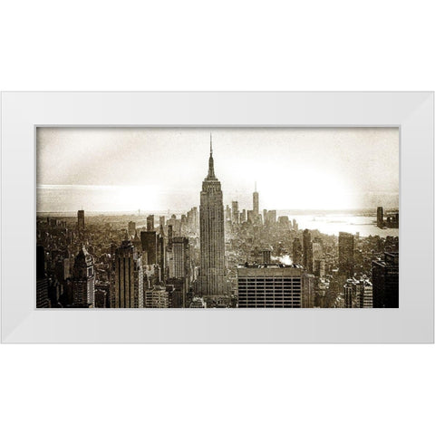 New York City White Modern Wood Framed Art Print by Bailey, Ann