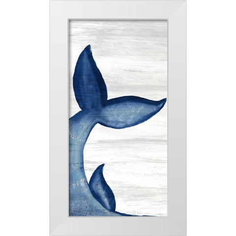 Whale Tails 1 White Modern Wood Framed Art Print by Bailey, Ann
