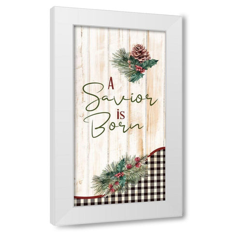 A Savior White Modern Wood Framed Art Print by Bailey, Ann