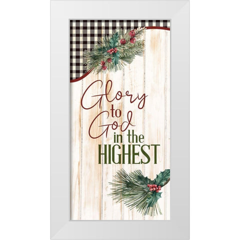 Glory White Modern Wood Framed Art Print by Bailey, Ann