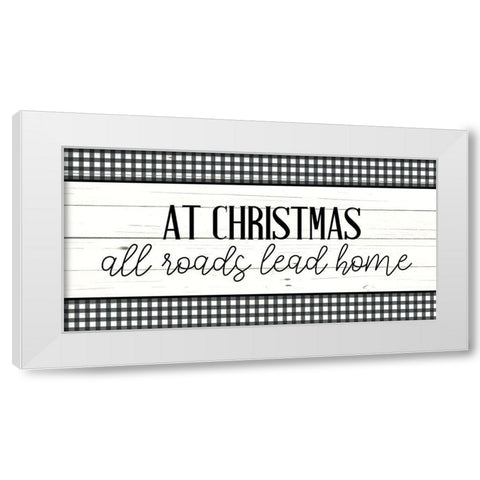 At Christmas White Modern Wood Framed Art Print by Bailey, Ann