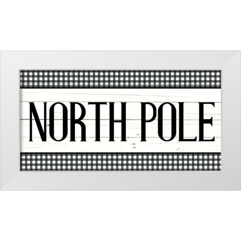 North Pole White Modern Wood Framed Art Print by Bailey, Ann