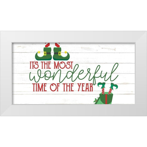 Wonderful Time White Modern Wood Framed Art Print by Bailey, Ann