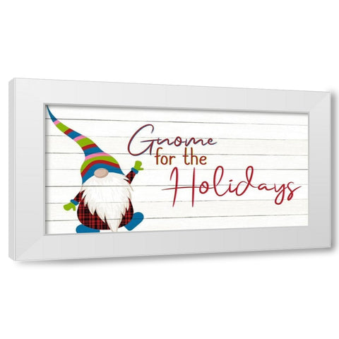 Gnome for the Holidays White Modern Wood Framed Art Print by Bailey, Ann