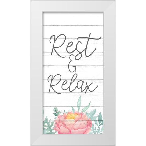 Rest 1 White Modern Wood Framed Art Print by Bailey, Ann