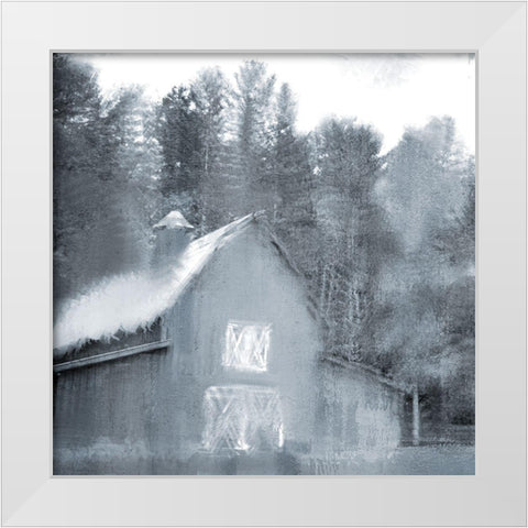 Against the Trees White Modern Wood Framed Art Print by Bailey, Ann