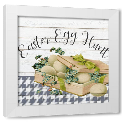 Vintage Easter 5 White Modern Wood Framed Art Print by Bailey, Ann