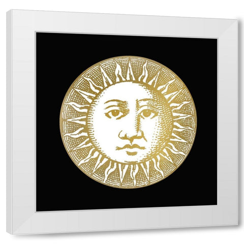 Sun and Moon 1 White Modern Wood Framed Art Print by Bailey, Ann