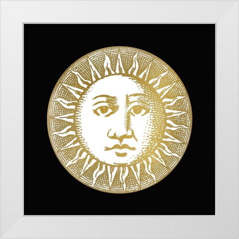Sun and Moon 1 White Modern Wood Framed Art Print by Bailey, Ann