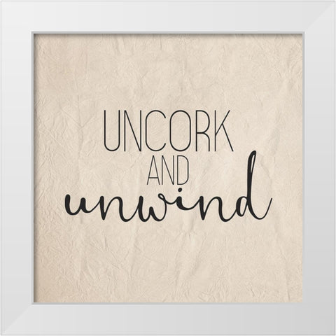 Uncork 2 White Modern Wood Framed Art Print by Bailey, Ann