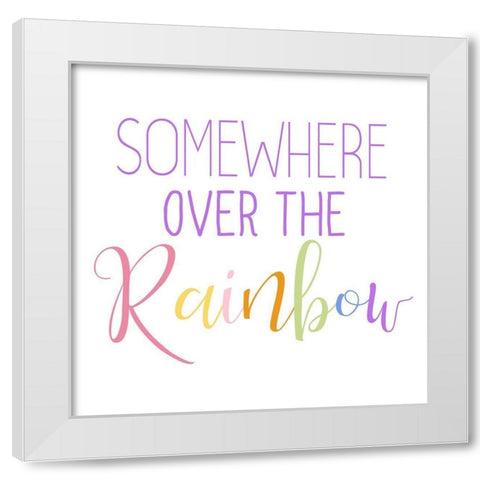 Over the Rainbow 2 White Modern Wood Framed Art Print by Bailey, Ann
