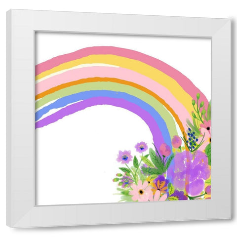 Over the Rainbow 3 White Modern Wood Framed Art Print by Bailey, Ann