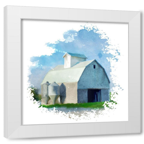 Barn Splash White Modern Wood Framed Art Print by Bailey, Ann