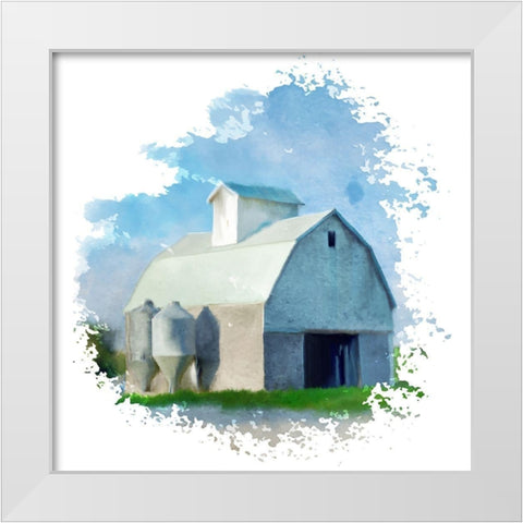 Barn Splash White Modern Wood Framed Art Print by Bailey, Ann