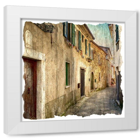 In Italy 1 White Modern Wood Framed Art Print by Bailey, Ann