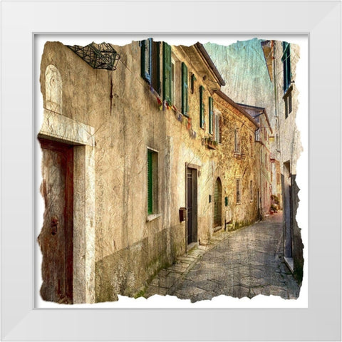 In Italy 1 White Modern Wood Framed Art Print by Bailey, Ann