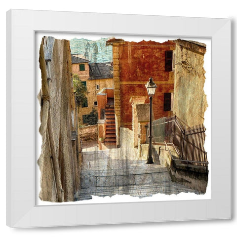 In Italy 2 White Modern Wood Framed Art Print by Bailey, Ann