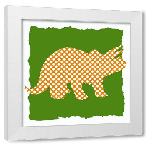 Dinosaurs 1 White Modern Wood Framed Art Print by Bailey, Ann