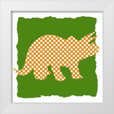 Dinosaurs 1 White Modern Wood Framed Art Print by Bailey, Ann