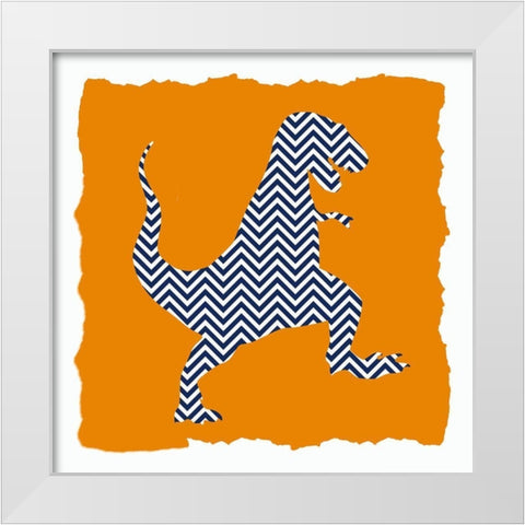 Dinosaurs 2 White Modern Wood Framed Art Print by Bailey, Ann