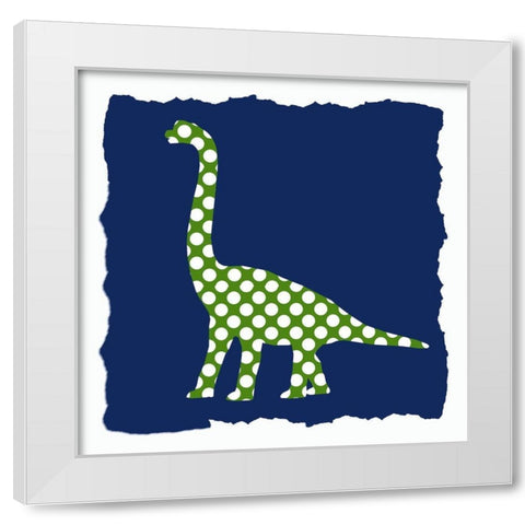 Dinosaurs 3 White Modern Wood Framed Art Print by Bailey, Ann