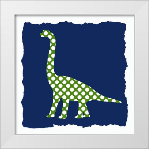 Dinosaurs 3 White Modern Wood Framed Art Print by Bailey, Ann