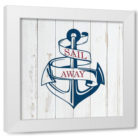 Sail Away 2 White Modern Wood Framed Art Print by Bailey, Ann