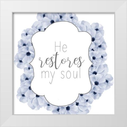 He Restores White Modern Wood Framed Art Print by Bailey, Ann