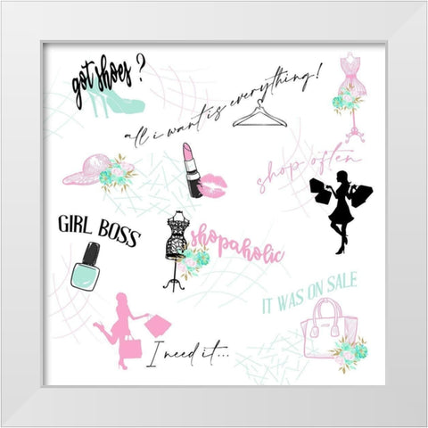 Shop Often White Modern Wood Framed Art Print by Bailey, Ann